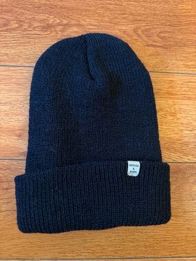 Bridge & Burn Black Wool Watch Cap Beanie